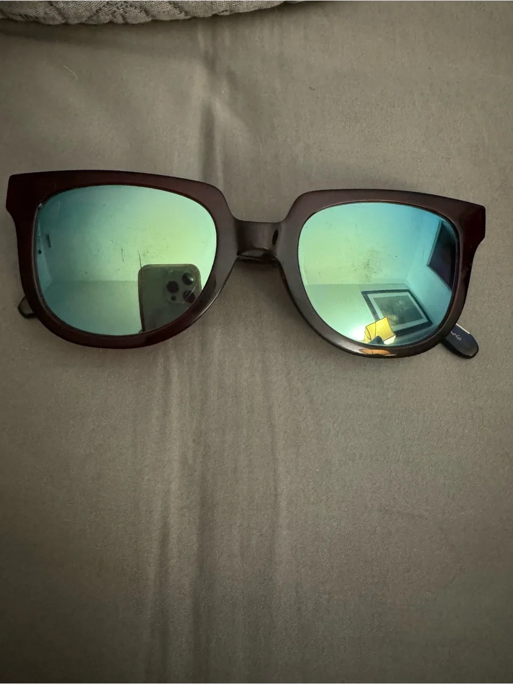 Krewe Lyons Sunglasses Blue Burgundy